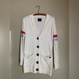 Abercrombie & Fitch cardigan sweater letterman long y2k vintage light academia